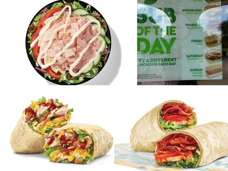 Subway Menu