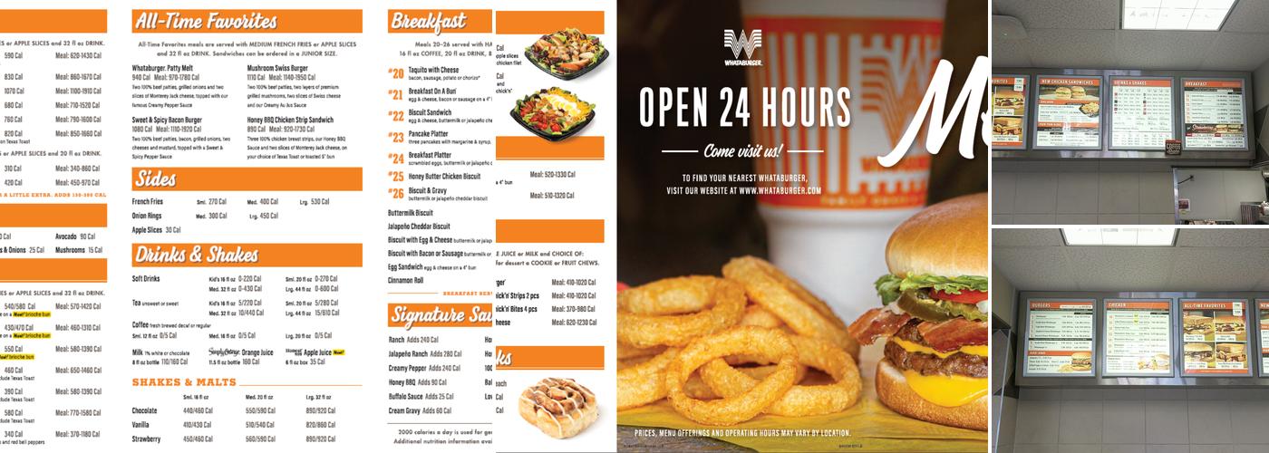 Whataburger Menu