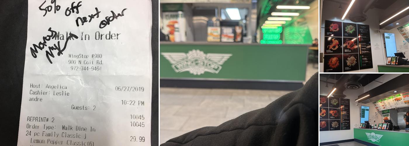 Wingstop Menu