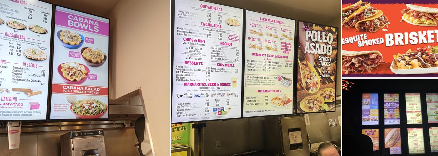 Taco Cabana Menu