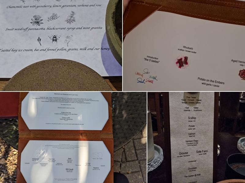 Restaurant Sat Bains with Rooms Menu