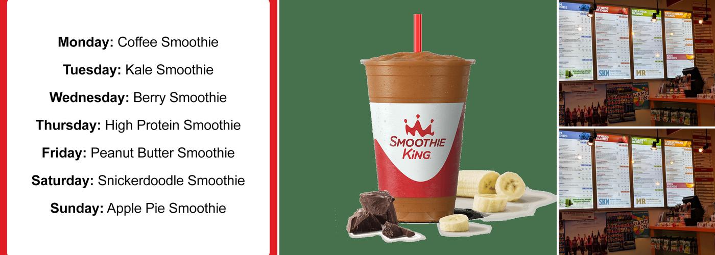 Smoothie King Menu