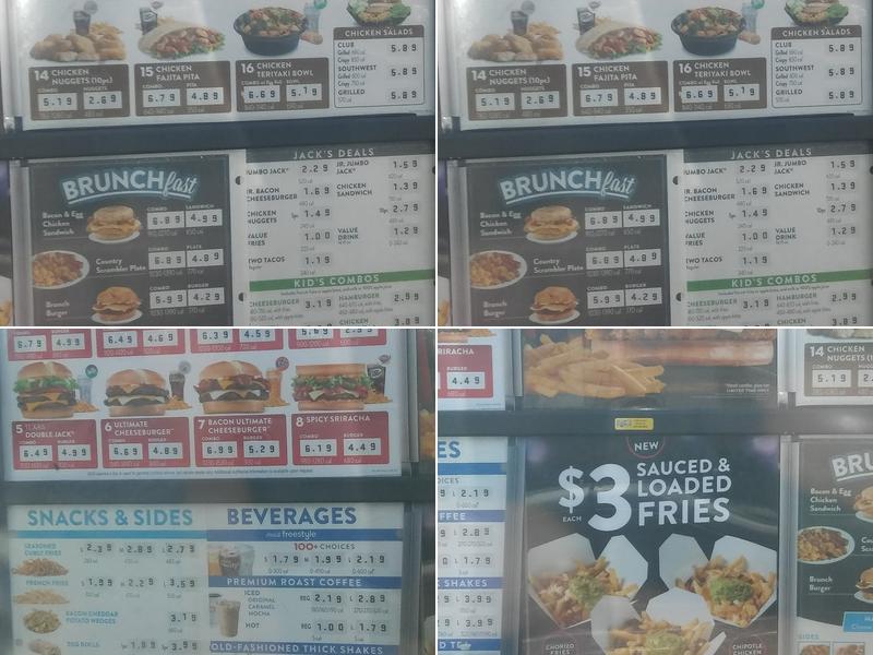 Jack In The Box Menu