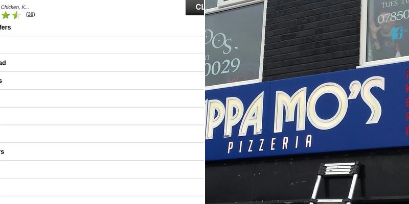 pappa mo's pizzeria Menu