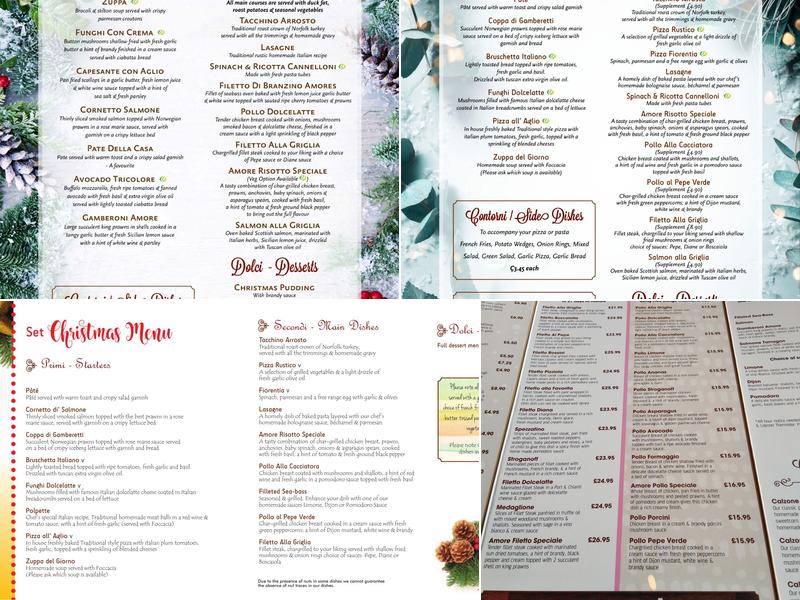 AMORES GEDLING Menu
