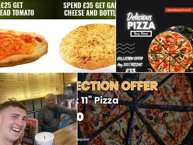 The Pizza Box Haxby Menu