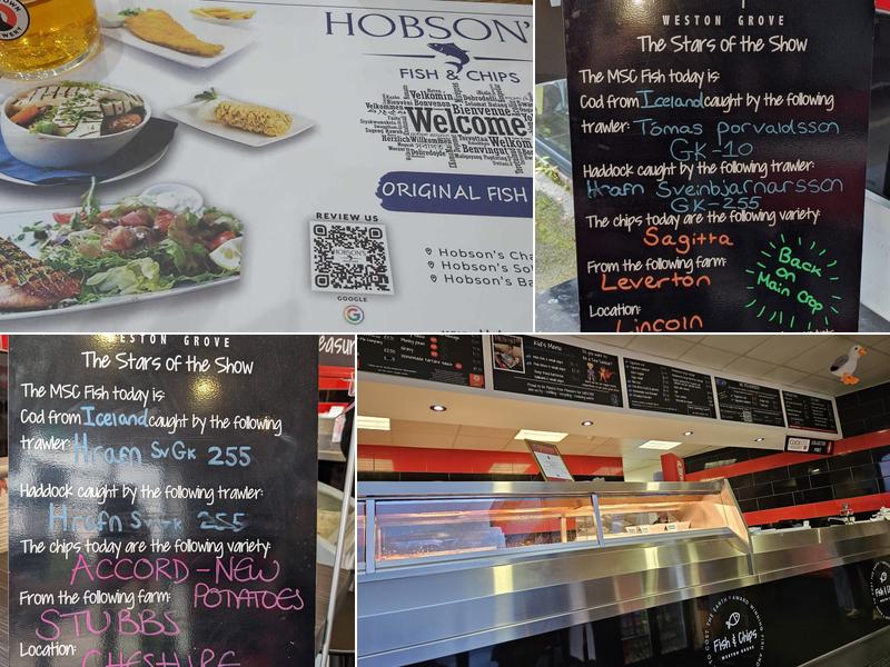 Fish & Chips @ Weston Grove Menu