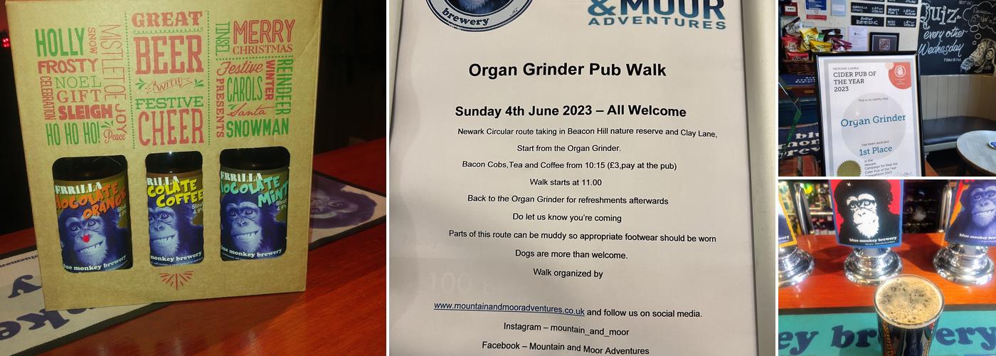 The Organ Grinder Menu