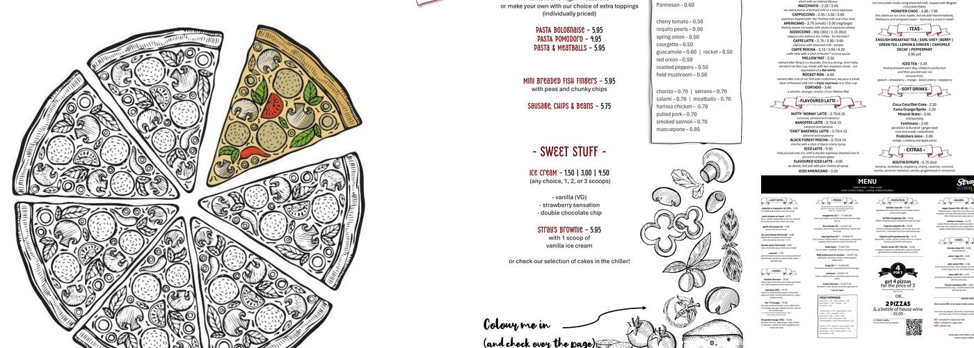 Stray's Coffee Menu