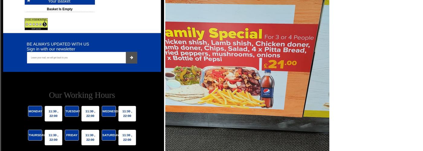 Victoria Fish Bar Menu