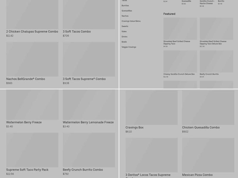 Taco Bell Menu