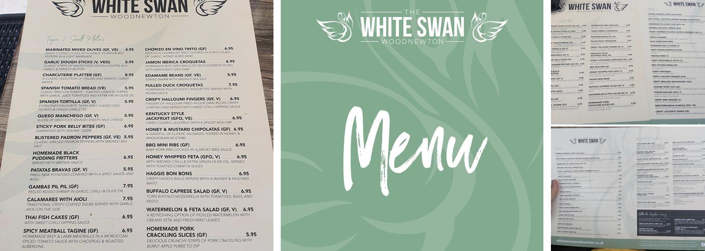 The White Swan Menu