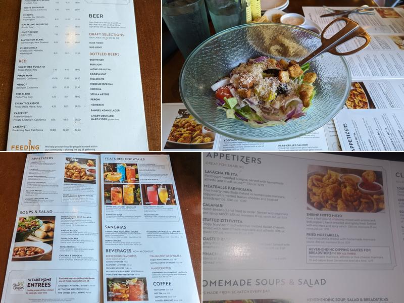 Olive Garden Italian Restaurant Menu