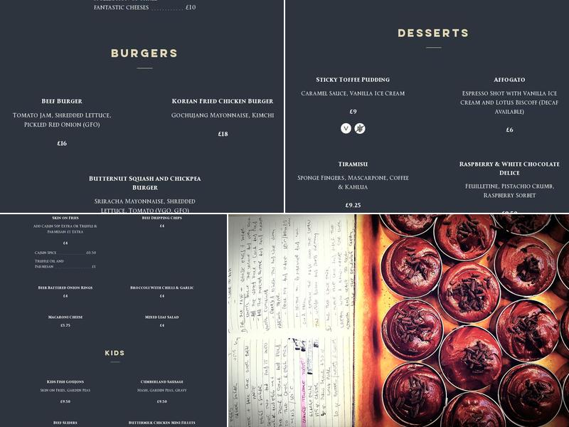 The Paper Mills Menu