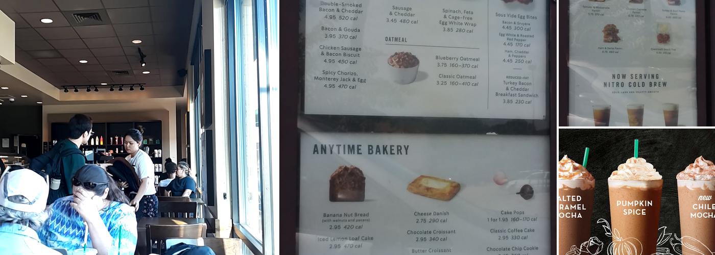 Starbucks Menu