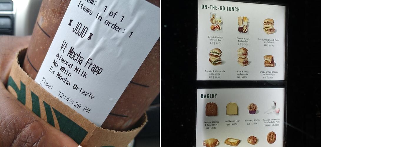 Starbucks Menu