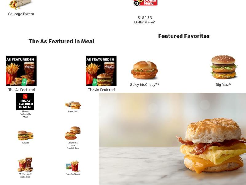 McDonald's Menu