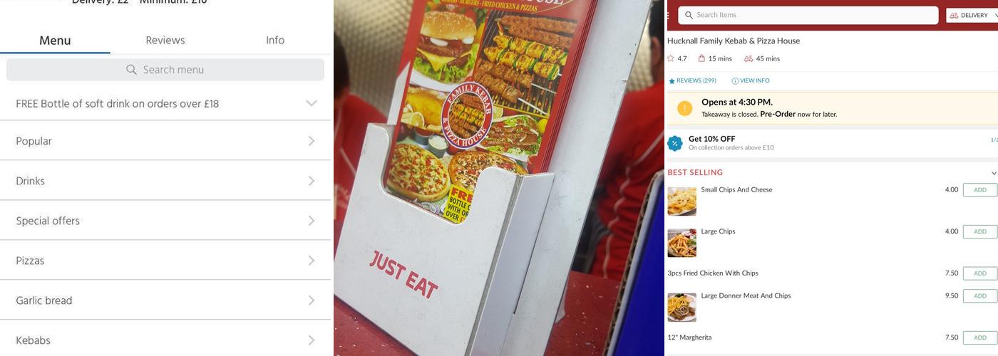 Hucknall Family Kebab & Pizza House Menu