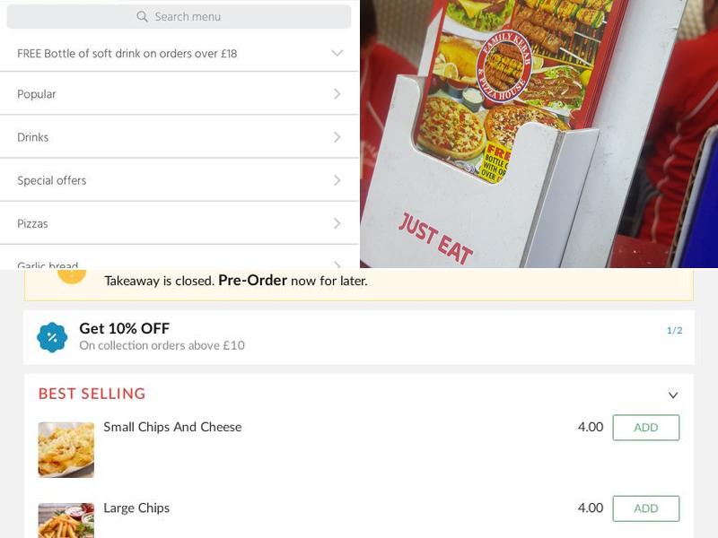 Hucknall Family Kebab & Pizza House Menu