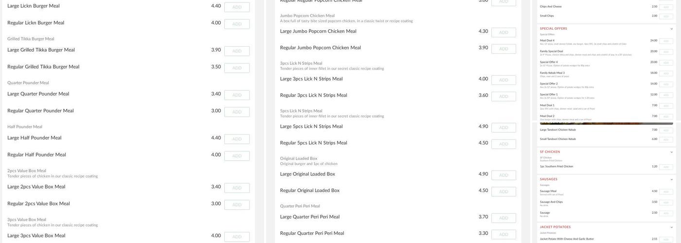 Top chef hucknall limited Menu