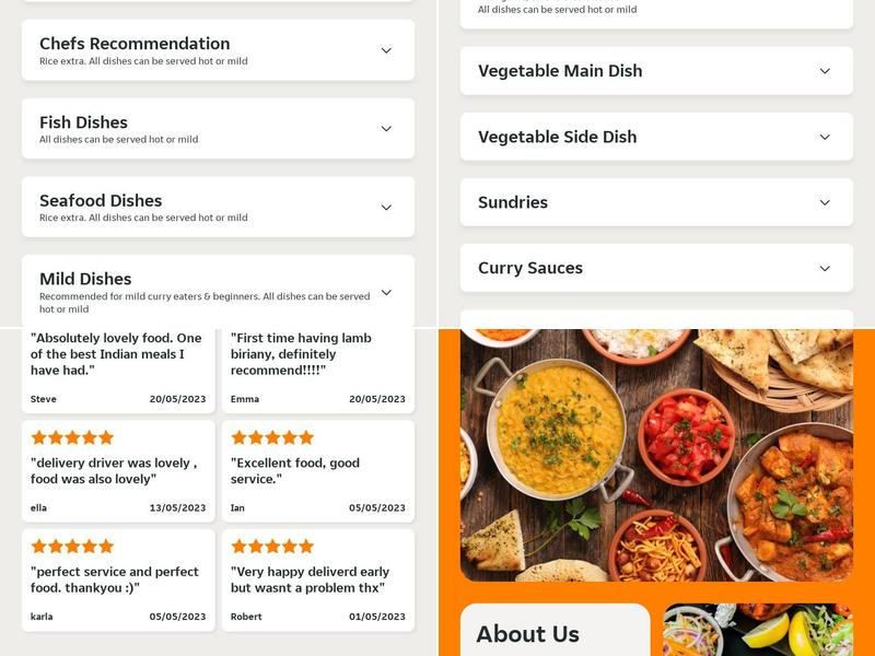 Far Cotton Tandoori Menu