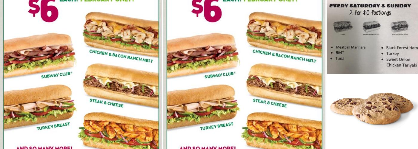 Subway Menu