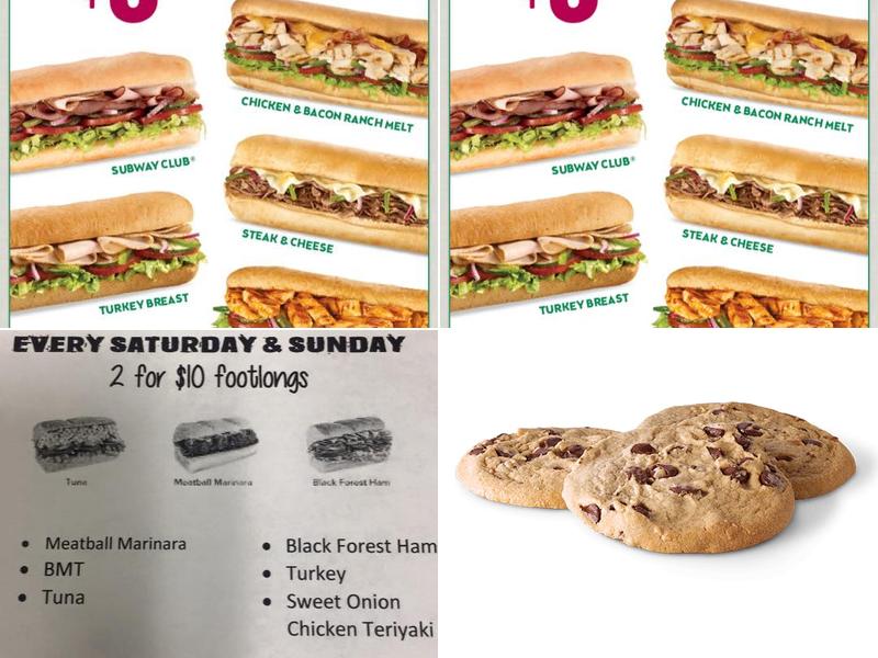 Subway Menu