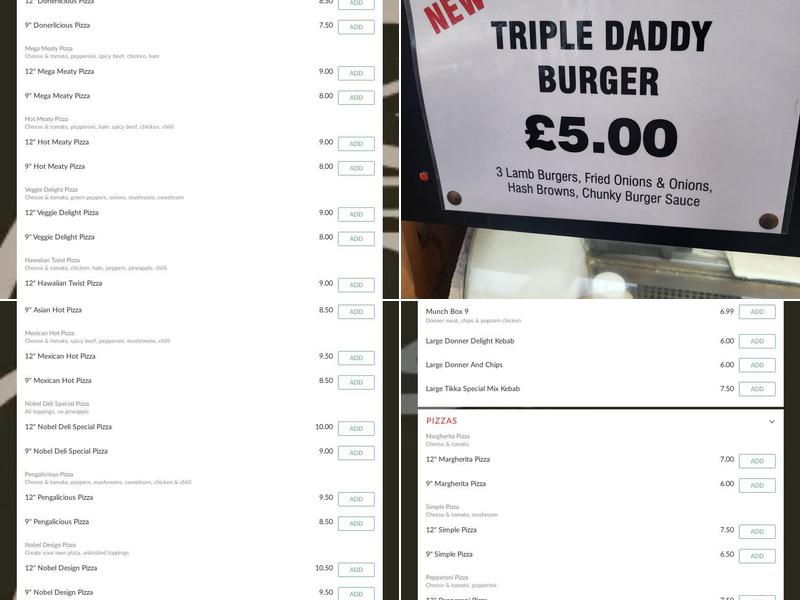 Nobel Delicious Menu