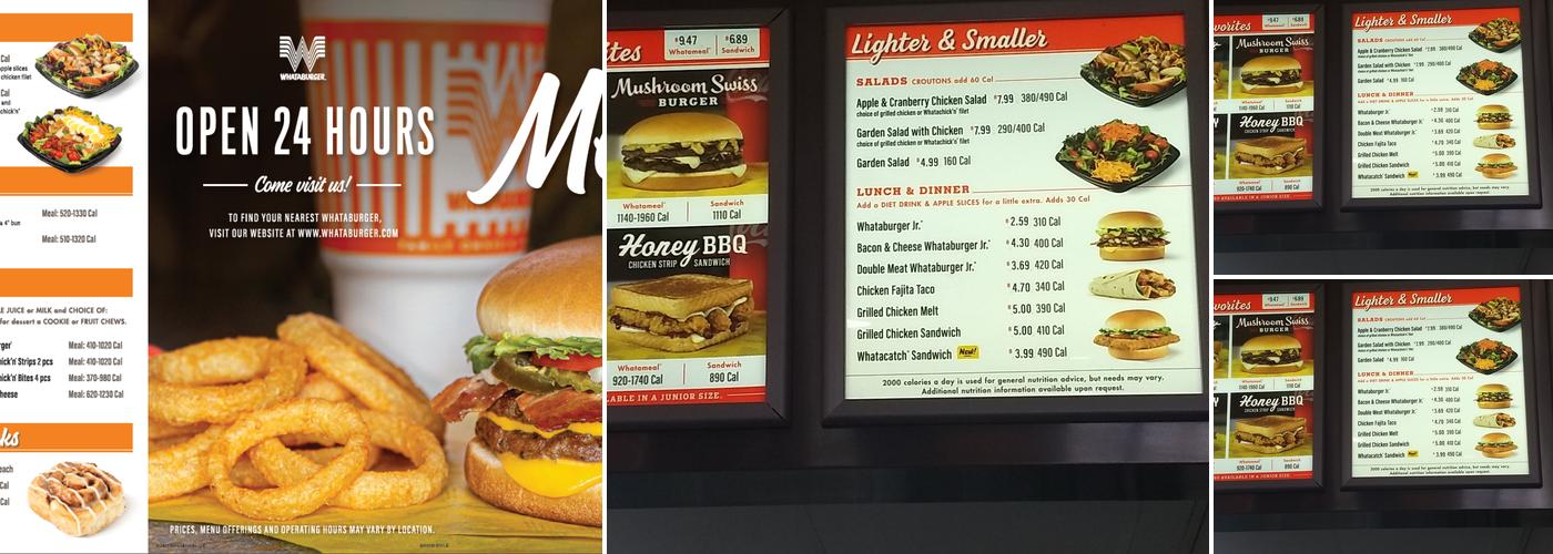 Whataburger Menu