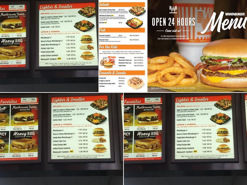 Whataburger Menu