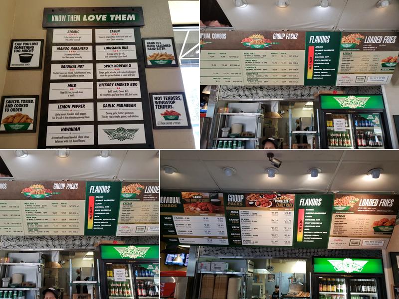 Wingstop Menu