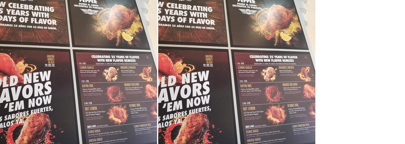 Wingstop Menu