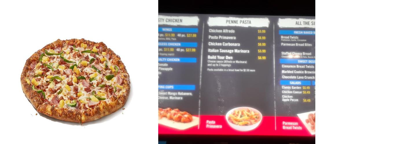 Domino's Pizza Menu