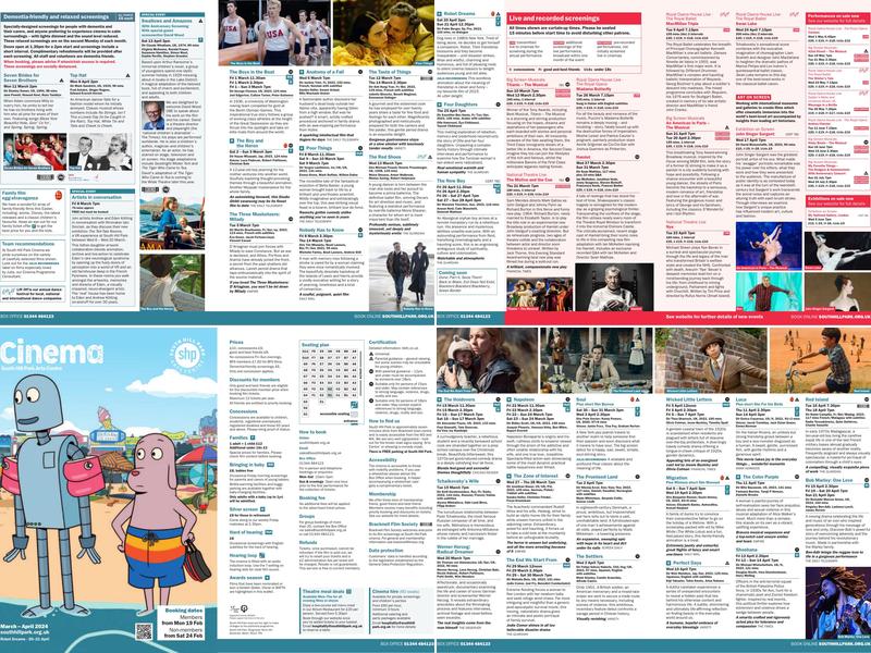 South Hill Park Arts Centre Menu