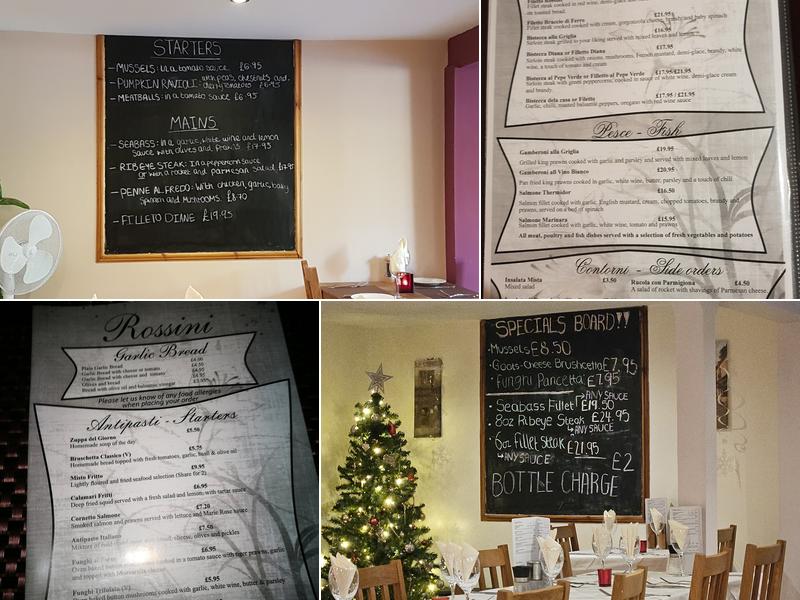 Rossini Menu