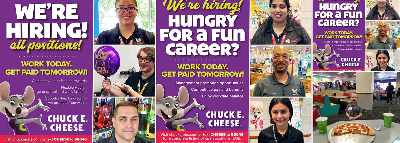 Chuck E. Cheese Menu