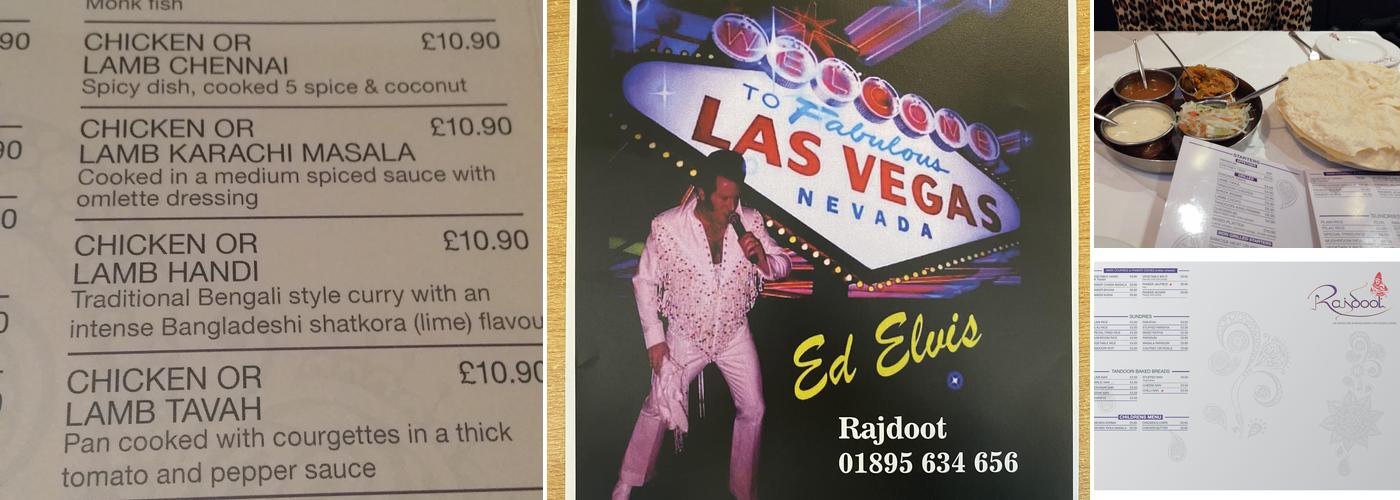 Rajdoot Tandoori Menu
