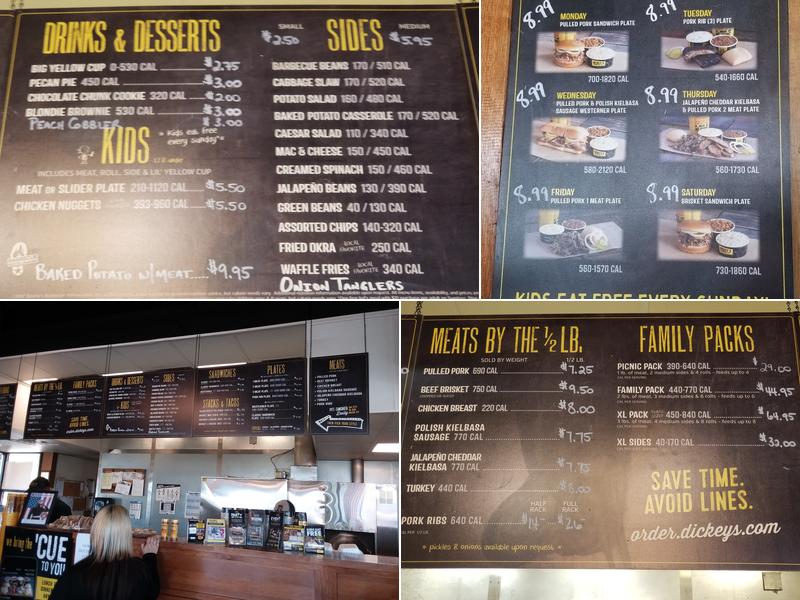 Dickey's Barbecue Pit Menu
