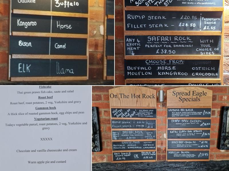 The Spread Eagle Menu