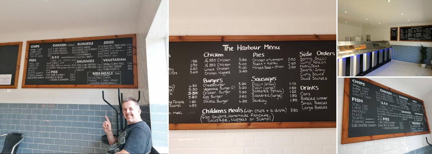 The Harbour Menu