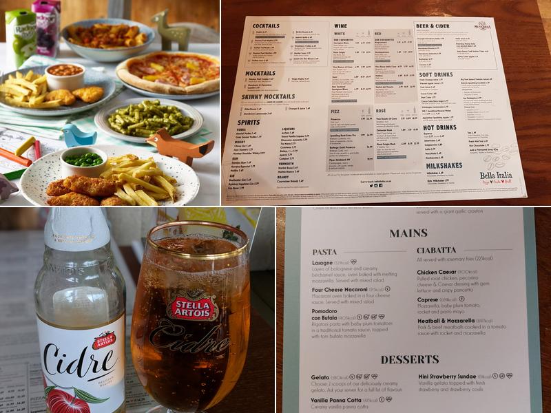 Bella Italia - York Clifton Moor Menu