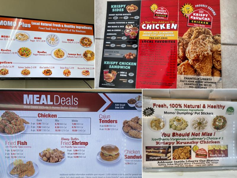 Krispy Krunchy Chicken Menu