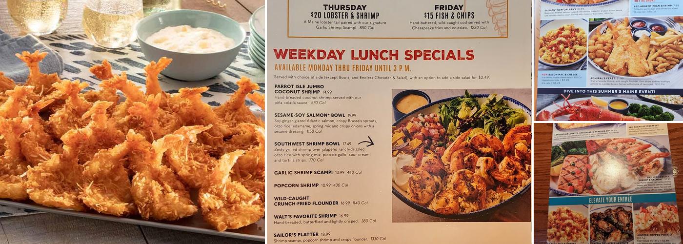 Red Lobster Menu