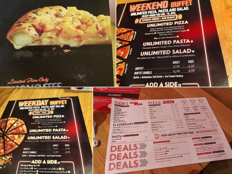 Pizza Hut Restaurants Menu