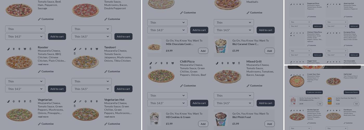 Herbies Pizza Tilehurst Menu