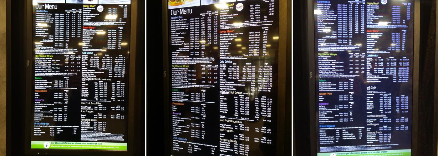 McDonald's Menu