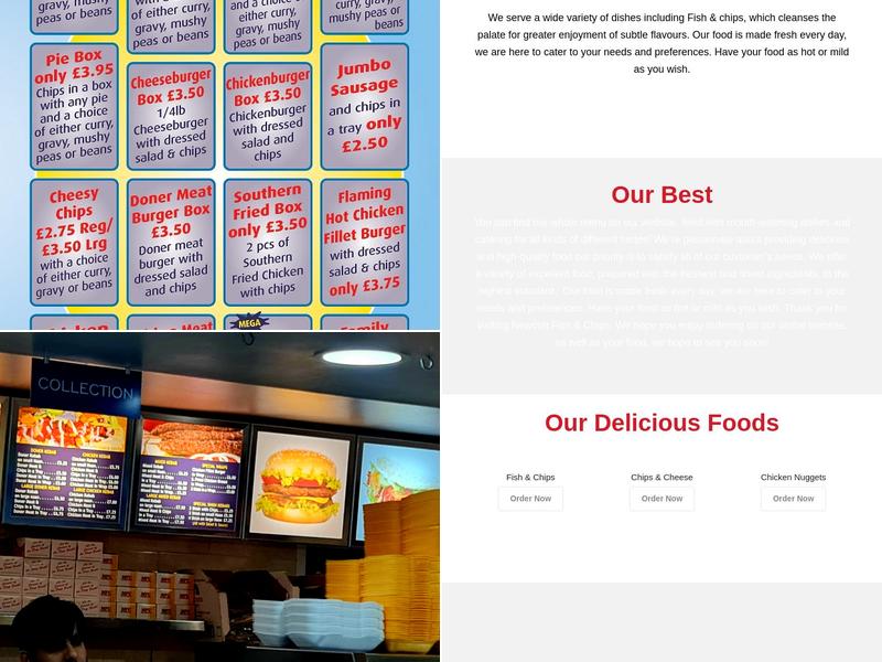 Newcott Fish & Chips Menu