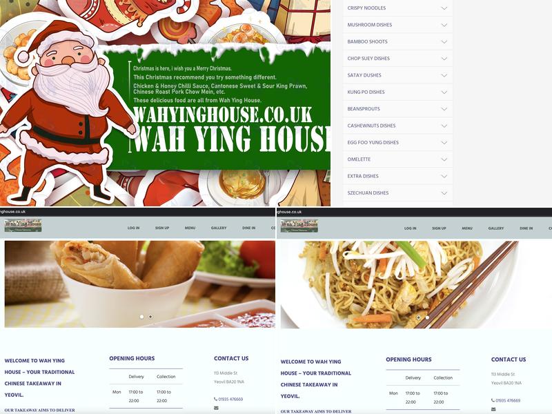 Wah Ying House Menu