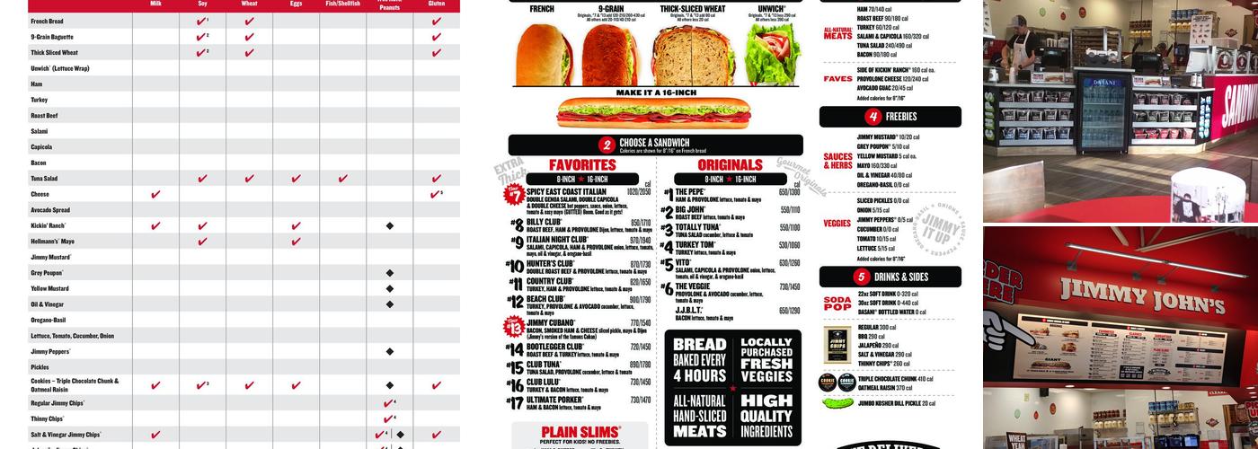 Jimmy John's Menu