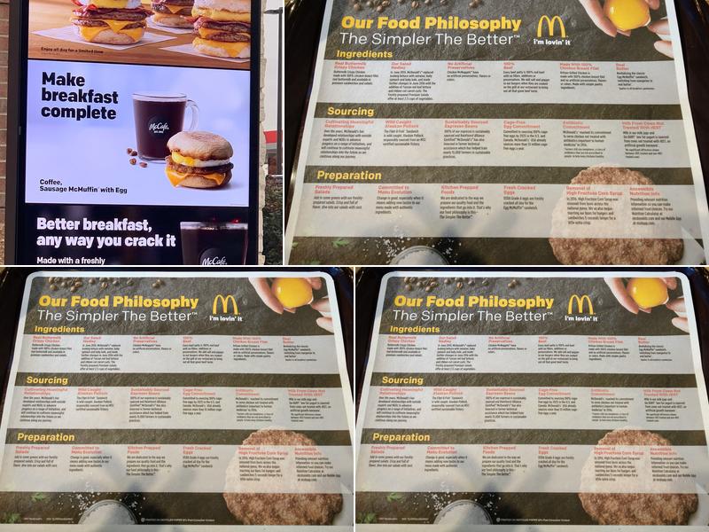 McDonald's Menu